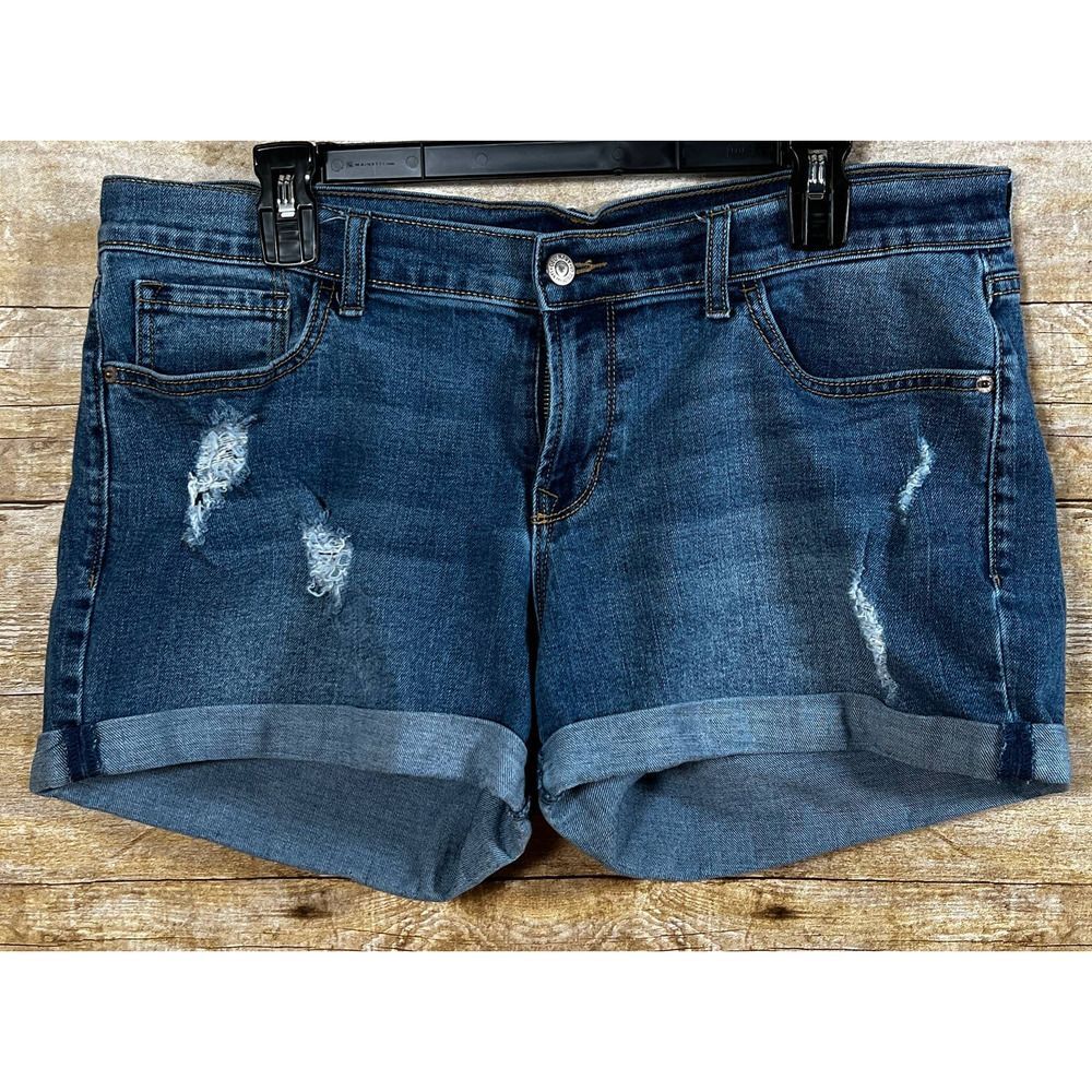 OLD NAVY CUFFED CASUAL CLASSIC COASTAL EVERYDAY WEAR DENIM SHORTS SZ. 12